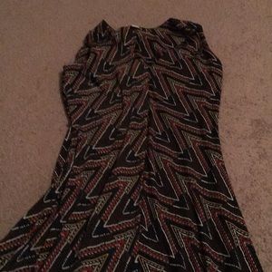 Cato black and multicolored patterned dress